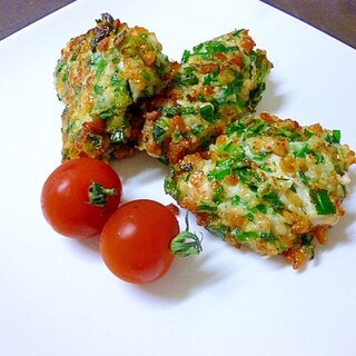 超美味♪鶏挽肉とにら・納豆のつまみ揚げ